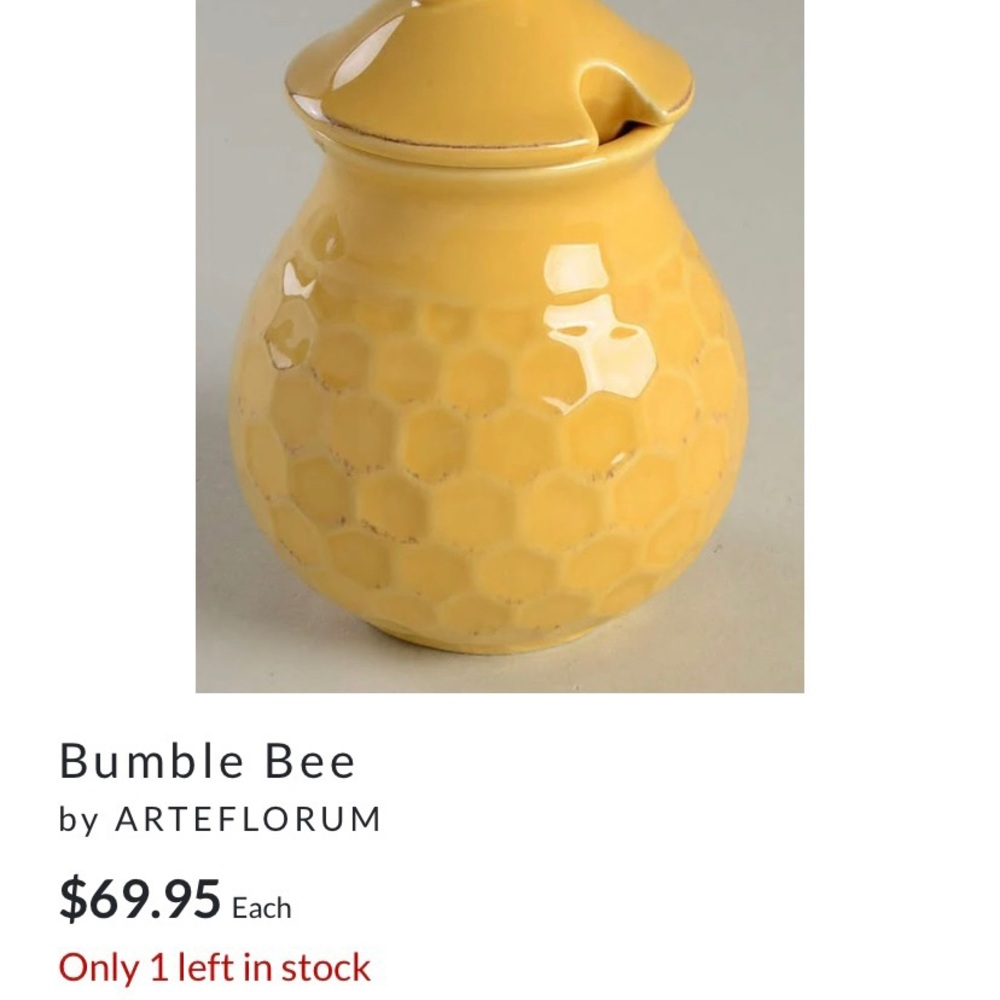 Arteflorum Bumblebee Sugar Bowl, Creamer & Mugs - Picture 7 of 9